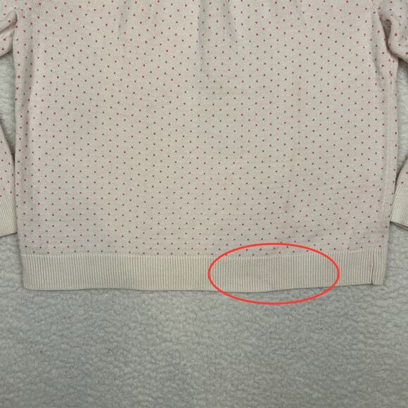 Talbots Petite Size LP Crewneck Sweater Fair Isle Knit Colorful Preppy FLAW - Picture 6 of 9